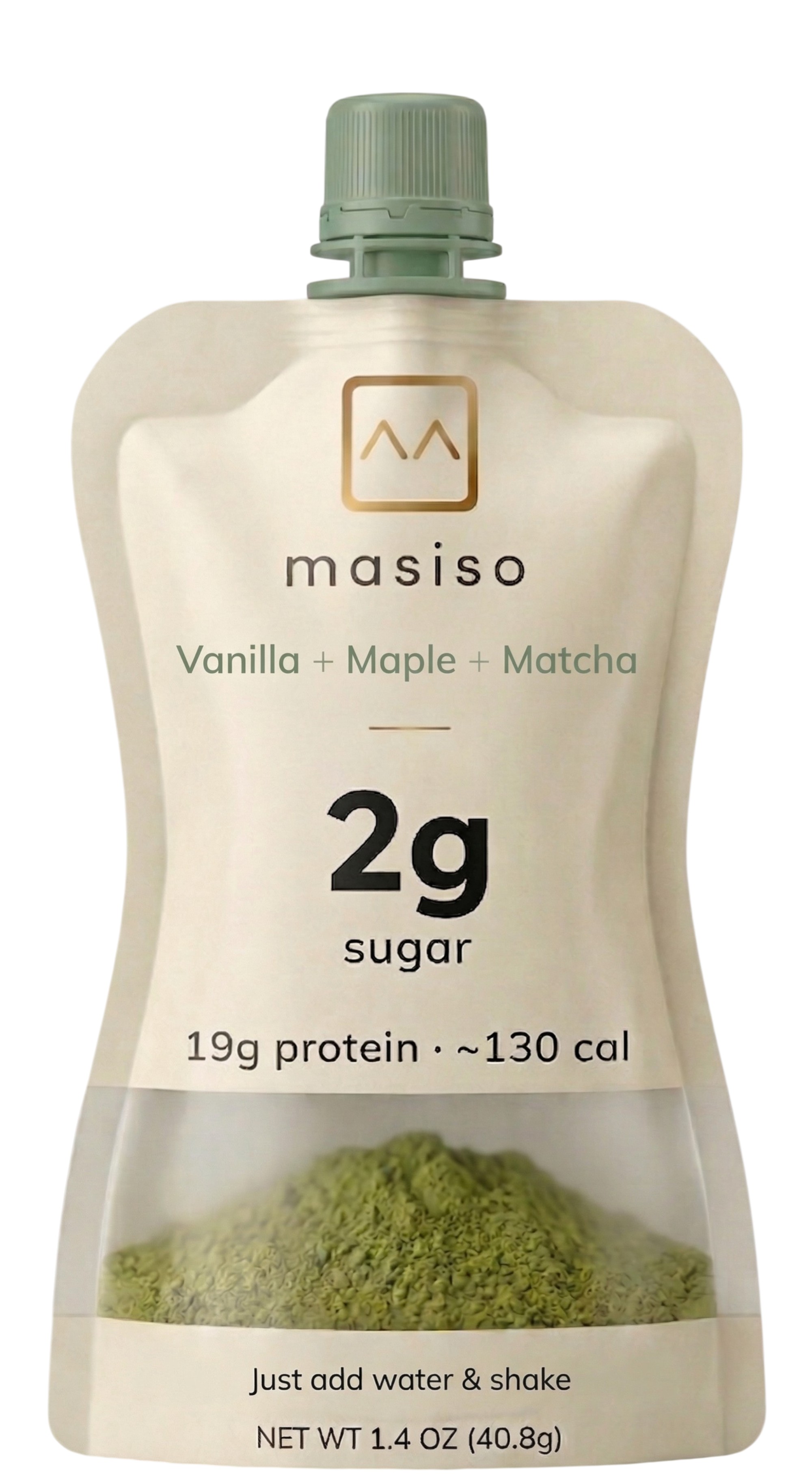 masiso Matcha Latte Protein Pouch